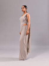 Sequins Multi Colour Stitched Saree